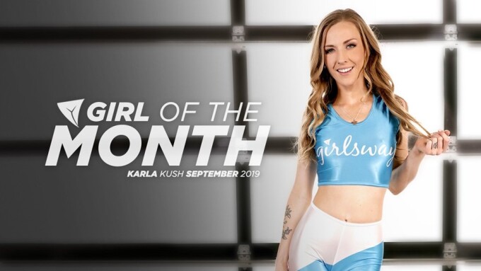 Karla Kush is Girlsway's 'Girl of the Month' for September