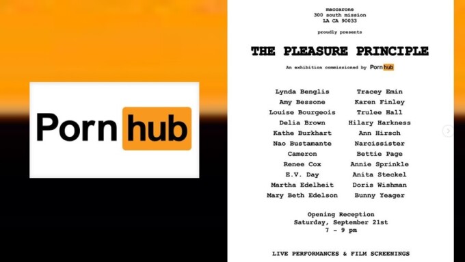 Pornhub to Sponsor 'Pleasure Principle' Fine Art Exhibition