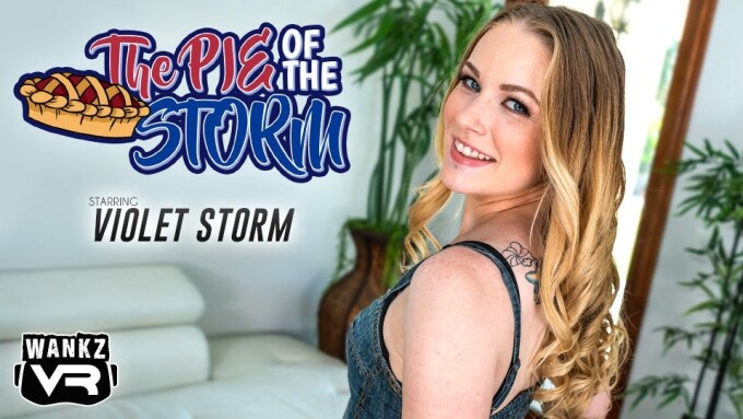 Violet Storm Makes a Splash for WankzVR in 'The Pie of the Storm'