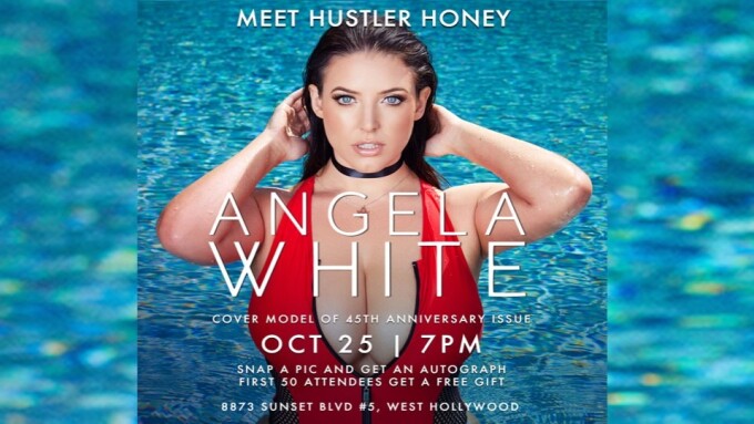 Hustler Hollywood Hosts 'Up-Close and Personal' Event With Angela White