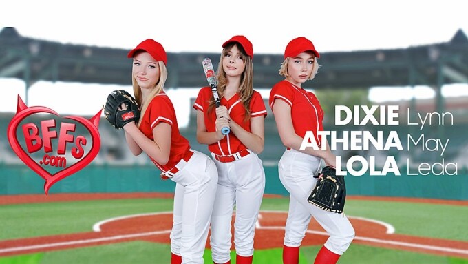 Dixie Lynn, Athena May, Lola Leda Play Ball in 'Home Run Hotties'