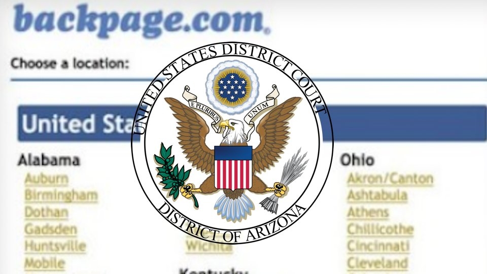 Judge Rejects Motion to Dismiss Backpage.com Case