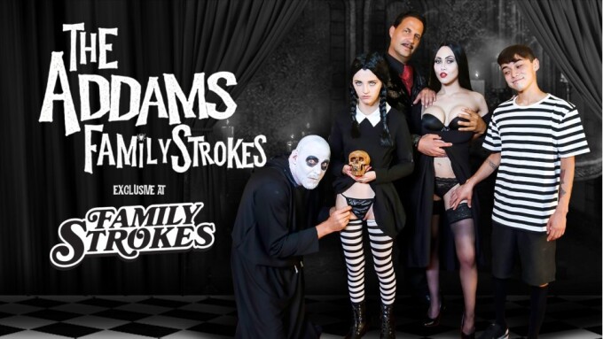 Family Strokes Parodies Iconic Spooky Family In Latest Release XBIZcom