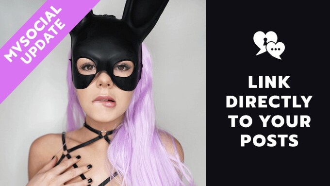 ManyVids' MV Social Platform Upgrade Offers Direct Post Links