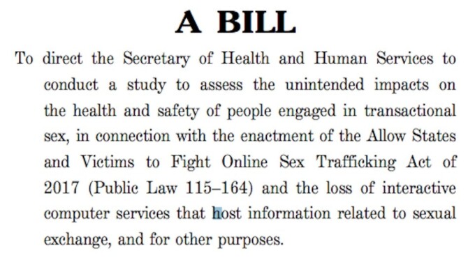 Rep. Ro Khanna Introduces Bill to Study Effects of SESTA/FOSTA on Sex Workers
