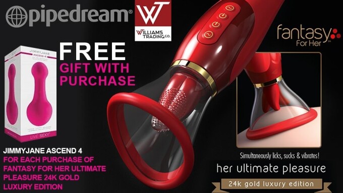 Williams Trading Offers Free Massager for Valentine's Day
