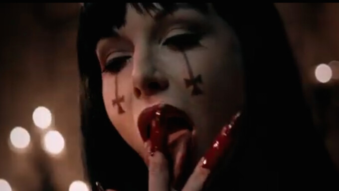 A Bloody Kayden Kross Stars in Trailer for Glenn Danzig's 'Verotika'