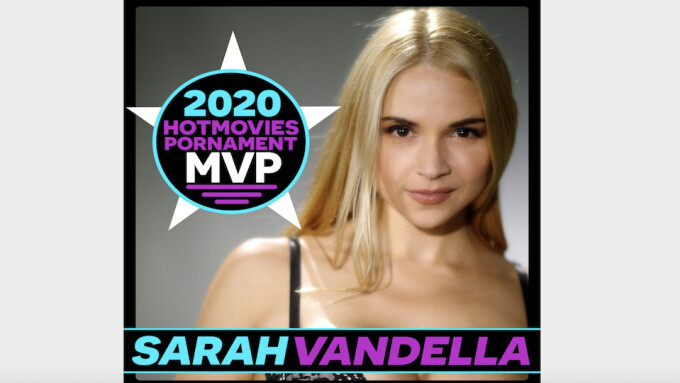 Sarah Vandella Wins HotMovies' 2020 'Pornament'