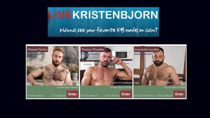 Kristen Bjorn Touts Launch of All-Male Live Cam Site