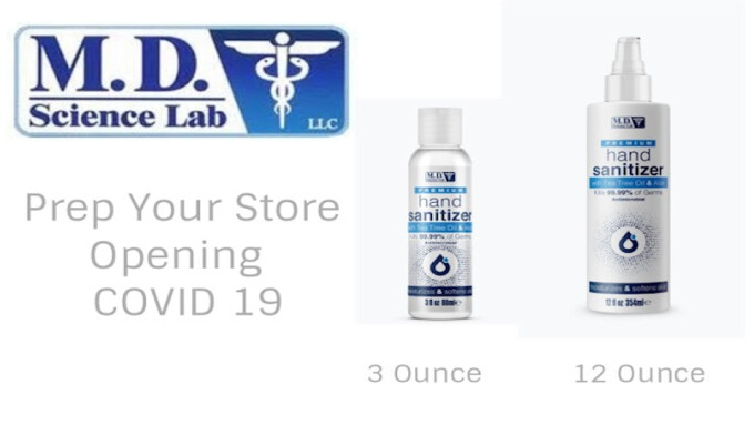 Williams Trading Now Offering M.D. Science Lab Hand Sanitizers