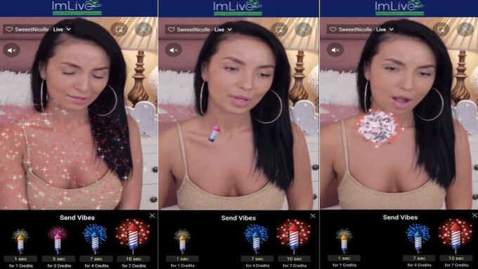 ImLive Launches 'Fireworks' Feature Celebrating Independence Day