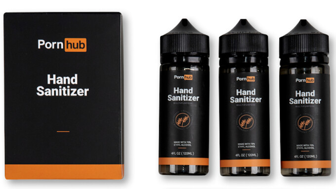 Pornhub Offers Branded Hand Sanitizer, Encourages Fans to 'Squirt Safely'