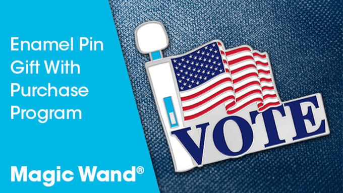 Magic Wand Offers Patriotic Enamel Pin to 'Promote the Vote'