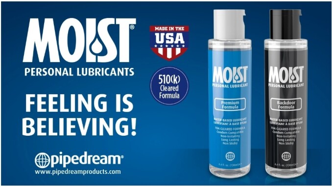 Pipedream Releases Redeveloped 'Moist' Personal Lubes