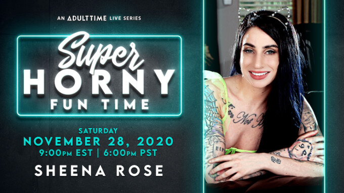 Sheena Rose Debuts on Adult Time's 'Super Horny Fun Time'