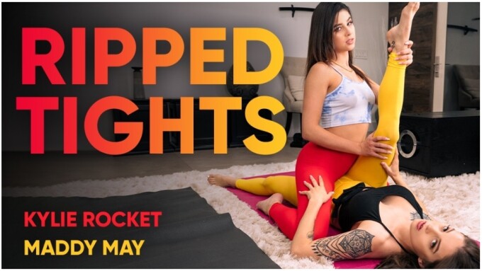 Kylie Rocket, Maddy May Star in 'Ripped Tights' for SexLikeReal
