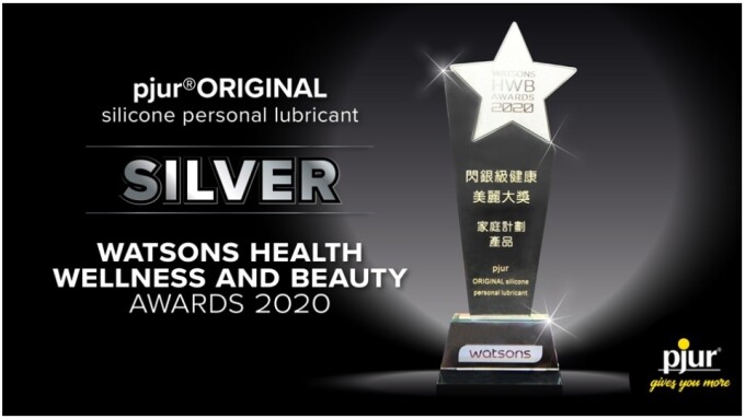 pjur Original Lube Wins 1st Trophy From Watsons HWB Awards