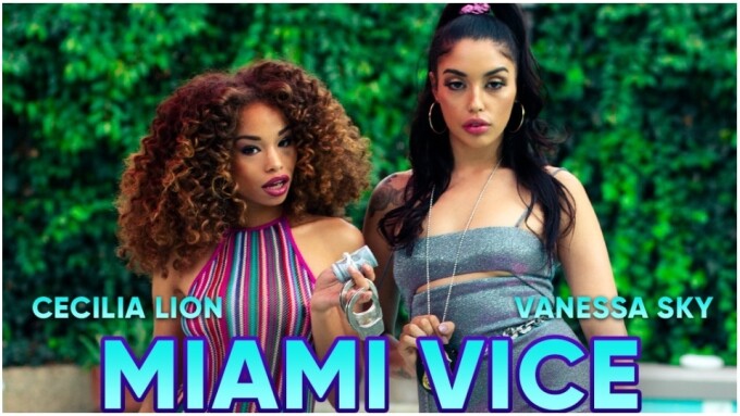 Vanessa Sky, Cecilia Lion Sizzle for SexLikeReal in 'Miami Vice'