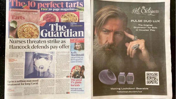 Hot Octopuss Lands 1st Sex Toy Ad to Appear in The Guardian