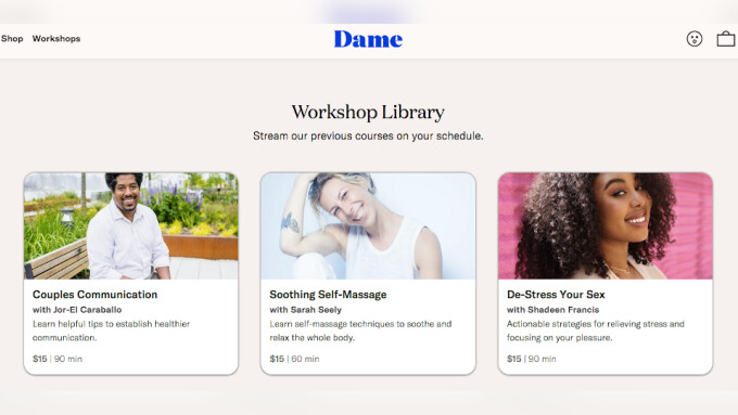 Dame Products Debuts Webinar Library, 'Intimacy Glossary'