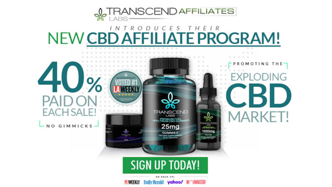 Transcend Labs Opens CBD Affiliate Program to Adult Webmasters