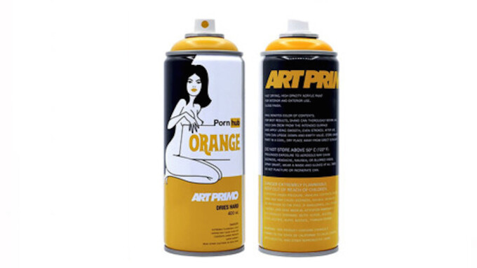 Pornhub Releases Graffiti Spray Paint Can in Signature Orange