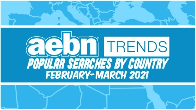 AEBN Reveals Popular Searches by Country for February, March