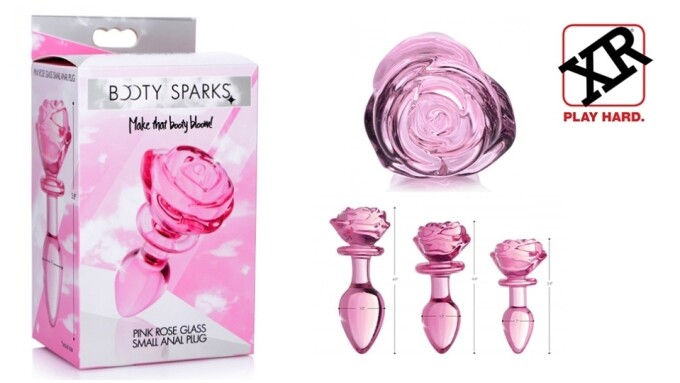 XR Brands Introduces 'Pink Rose Glass Plugs' From 'Booty Sparks'