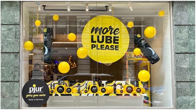 pjur Designs 'More Lube' Window Display for Museum of Sex