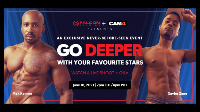 Max Konnor, Xavier Zane to Star in Next CAM4, Falcon Live Shoot