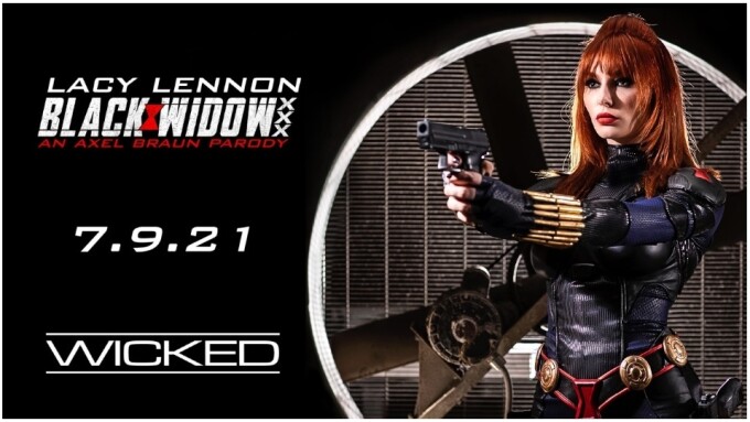 Axel Braun Posts 1st Pics of Lacy Lennon in 'Black Widow XXX' Costume