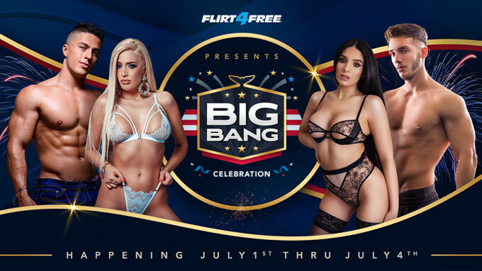 Flirt4Free Announces 2021 'Big Bang' July 4th Promo