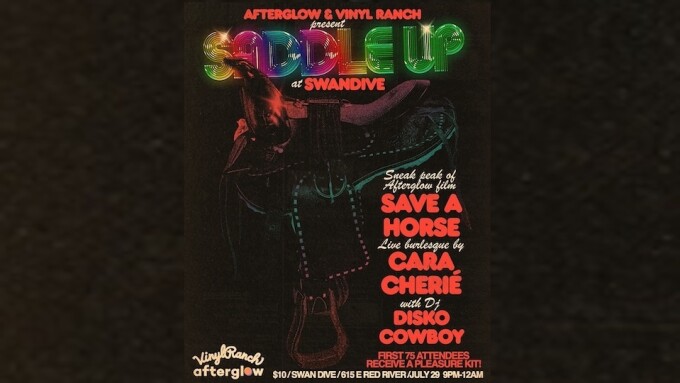 afterglow, Austin's Vinyl Ranch Partner for Premiere of 'Save a Horse'