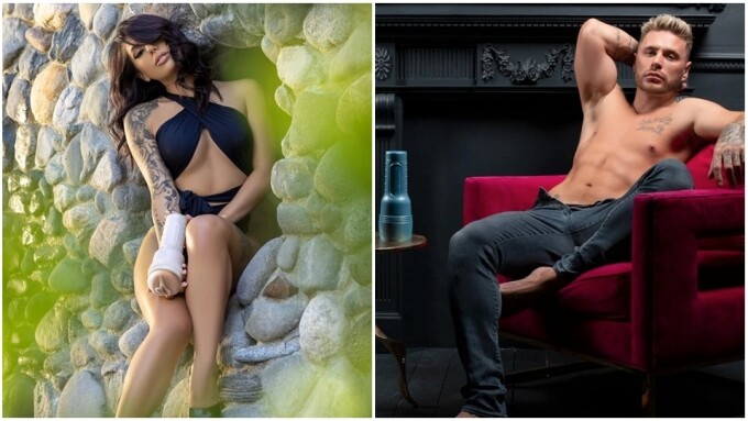 Gina Valentina, Josh Moore Are Latest Fleshlight, Fleshjack Stars