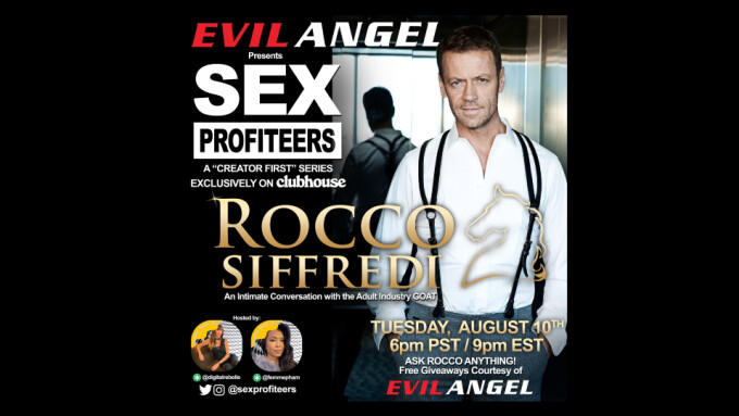 Clubhouse Chat Series to Welcome Rocco Siffredi