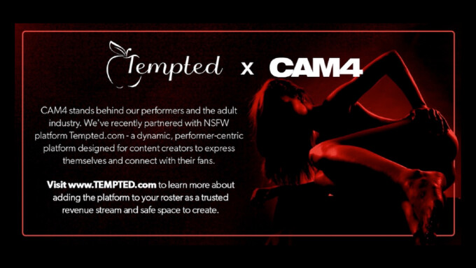 CAM4 Partners With Content Platform 'Tempted'