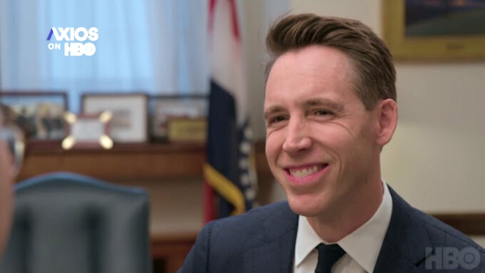 Sen. Josh Hawley Repeats Theory Blaming Liberals for Porn Consumption