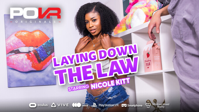 Nicole Kitt Takes Charge in POVR's 'Laying Down The Law'