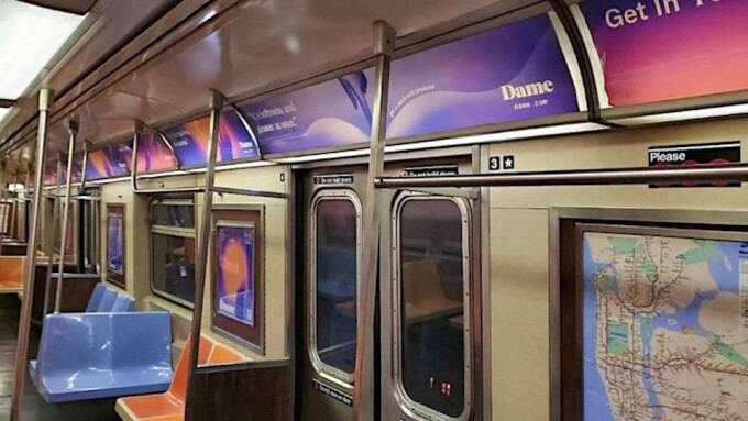 Dame Debuts 'Tame' Sex Toy Ad Campaign on New York Subway