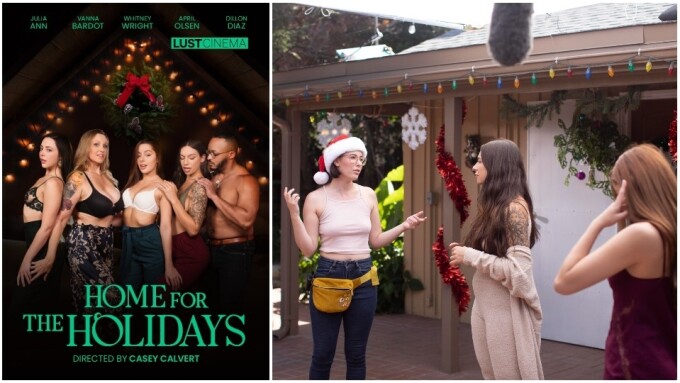 Lust Cinema Unwraps Casey Calvert's 'Home for the Holidays'