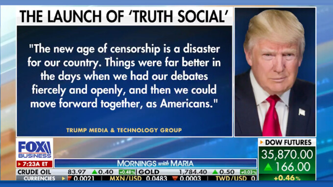 Trump's 'TRUTH Social' Platform to Ban All Sexual Content, Nudity