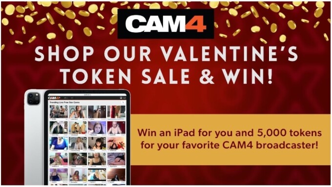 CAM4 Sets Valentine's Weekend Token Contest