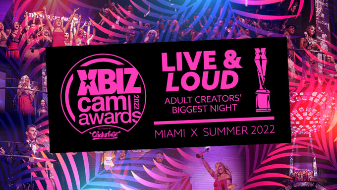 Pre-Nom Period for 2022 XBIZ Cam Awards Ends Wednesday