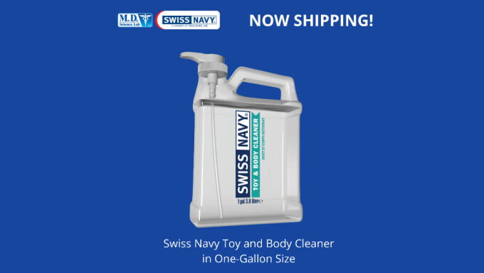 Swiss Navy Now Shipping Gallon-Size 'Toy & Body' Cleaner