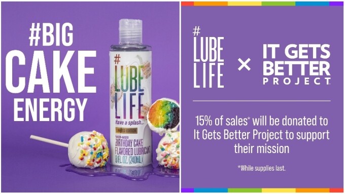 Lube Life Marks Pride Month With Birthday Cake Flavored Lube