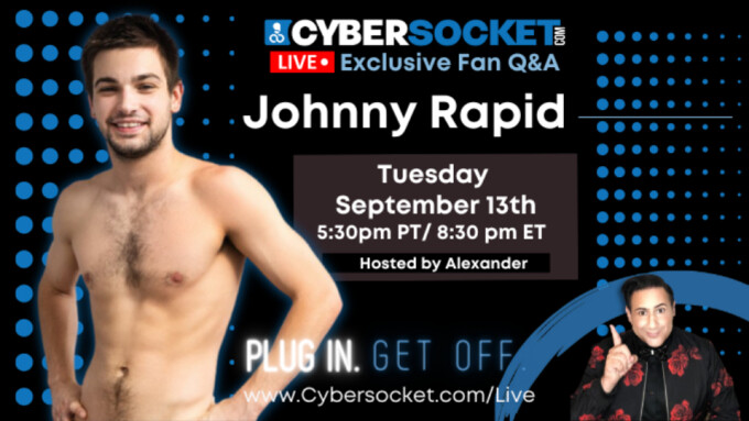 Cybersocket to Host Live Chat With Johnny Rapid
