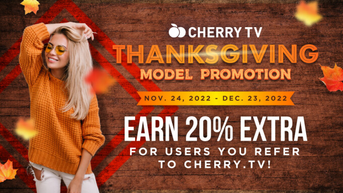 Cherry.tv Offers Holiday Revshare Promotion for Models