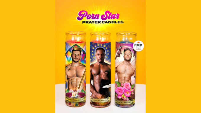 Peachy Kings, Tom of Finland Store Release 'Porn Star Prayer Candles'