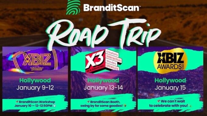BranditScan Sponsoring 3 Events During 'XBIZ Week'