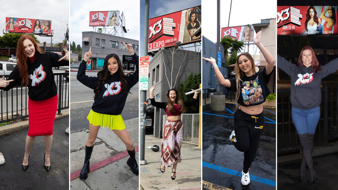 X3 Expo Stars Unveil Hollywood Billboards